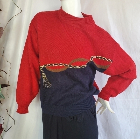 Vintage koret 30% wool crewneck knit. Womens large EUC - Picture 5 of 5